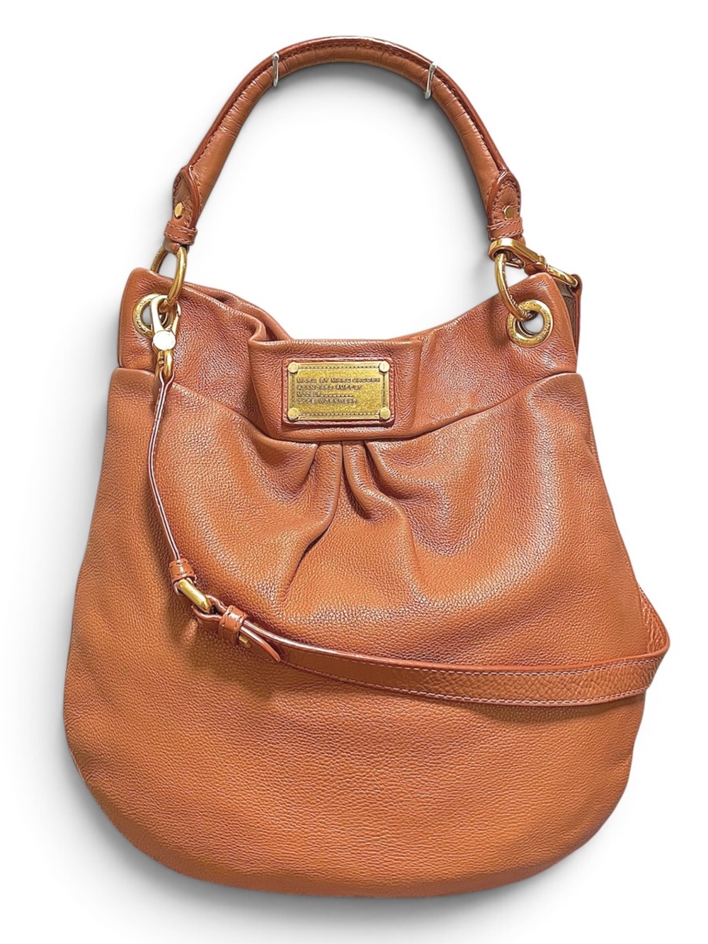 Marc Jacobs Classic Q Hillier large hobo bag Cognac Leather Shoulder brown